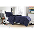 Alternate image 0 for Micro Splendor Comforter Set in Navy Blue