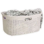 Mind Reader 40-Liter Laundry Basket in Ivory White