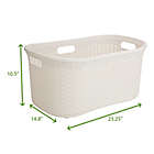 Alternate image 6 for Mind Reader 40-Liter Laundry Basket in Ivory White