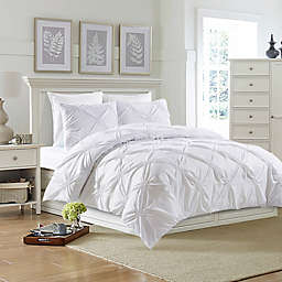 Bella King Comforter Set in White