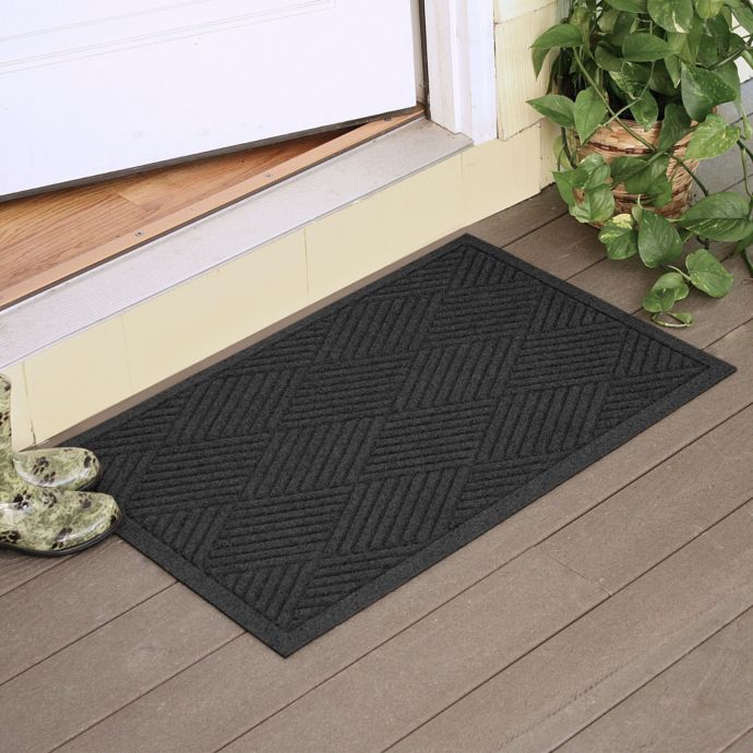 Weather Guard Diamonds 23 Inch X 35 Inch Door Mat Bed Bath Beyond