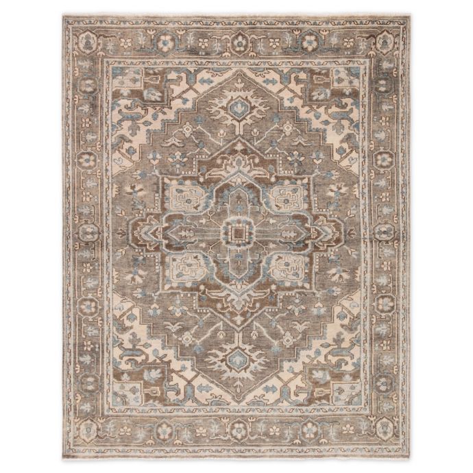 Jaipur Medallion Rug in Grey/Blue Bed Bath & Beyond