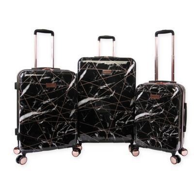 Juicy Couture&reg; 3 -Piece Hardside Spinner Luggage Set in Black Marble