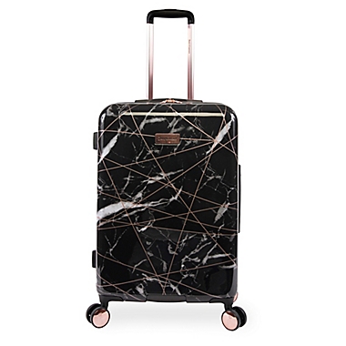 Juicy Couture&reg; 3 -Piece Hardside Spinner Luggage Set in Black Marble. View a larger version of this product image.
