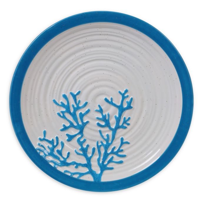 coral party plates