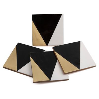 square metal coasters