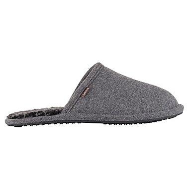 Lamo&reg; Men&#39;s Medium Landon Slippers in Charcoal. View a larger version of this product image.
