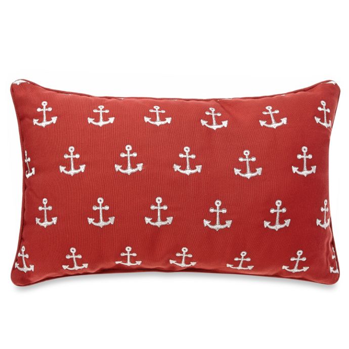 Anchor Embroidered Oblong Throw Pillow Bed Bath and Beyond Canada