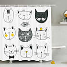 Alternate image 0 for Ambesonne Cat 69-Inch x 75-Inch Shower Curtain