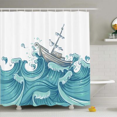 nautical shower curtains