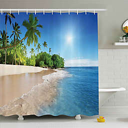 Beach Shower Curtains Bed Bath Beyond, Beach Scene Shower Curtains Bath Accessories