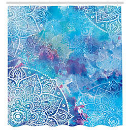 Ambesonne Mosaic 69-Inch x 84-Inch Shower Curtain in Blue/Purple
