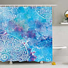 Alternate image 1 for Ambesonne Mosaic 69-Inch x 84-Inch Shower Curtain in Blue/Purple