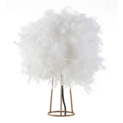feather shade table lamp