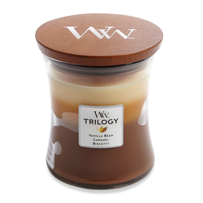 Woodwick Trilogy Cafe Sweets 10 Oz Jar Candle Bed Bath Beyond