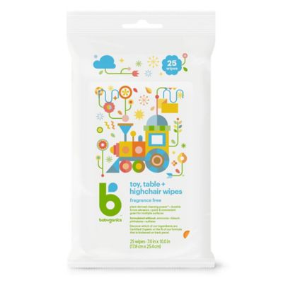 Babyganics&reg; 25-Count Toy, Table and Highchair Wipes