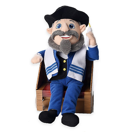 Alternate image 1 for 12-Inch Mensch On A Bench Talking Plush in Blue