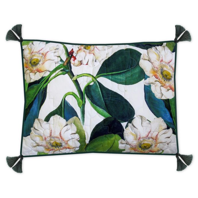 New York Botanical Garden Margaret Standard Pillow Sham In Green