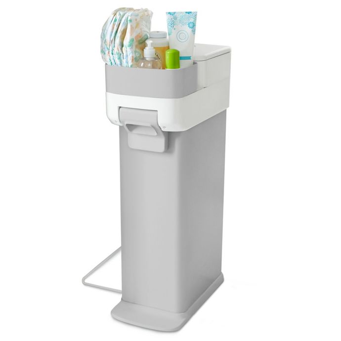 Skip Hop Nursery Diaper Pail In Grey White Buybuy Baby