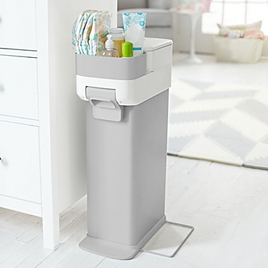 Skip*Hop&reg; Nursery Diaper Pail in Grey/White. View a larger version of this product image.