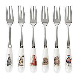 Royal Worcester® Wrendale Designs 6-Piece Cocktail Fork Set in White