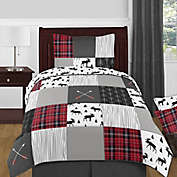 Sweet Jojo Designs&reg; Rustic Patch Bedding Set in Red/Black
