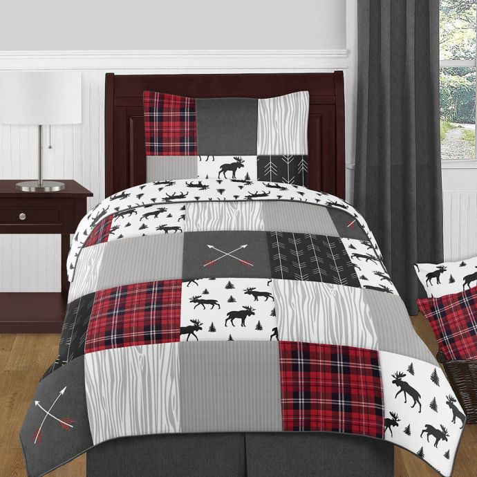 Sweet Jojo Designs Rustic Patch Bedding Set In Red Black Bed Bath Beyond