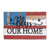 Bless Our Home 12-Inch x 18-Inch Wood Wall Art