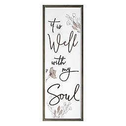 "It Is Well With My Soul" 16-Inch x 45-Inch Wood Wall Art