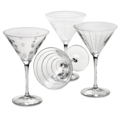 martini glass set of 3