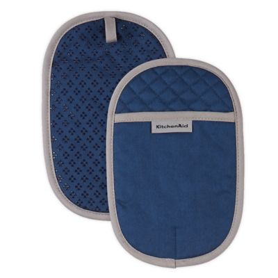KitchenAid 2pk Cotton Asteroid Pot Holders Navy
