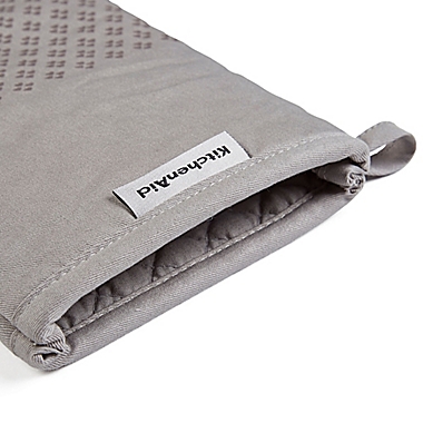 KitchenAid&reg; Asteroid Diamond Oven Mitt in Grey (Set of 2). View a larger version of this product image.