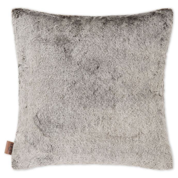 Ugg Dawson Faux Fur Square Throw Pillow In Chocolate Bed Bath