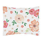 Alternate image 2 for Sweet Jojo Designs&reg; Watercolor Floral 5-Piece Toddler Bedding Set in Coral/White