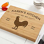 Alternate image 0 for Farmhouse Kitchen 10-Inch x 14-Inch Personalized Bamboo Cutting Board