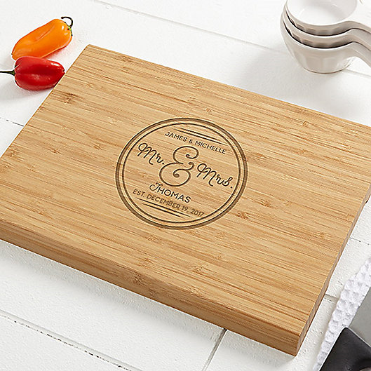 Alternate image 1 for Circle of Love 10-Inch x 14-Inch Bamboo Cutting Board