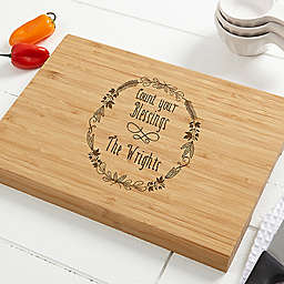Count Your Blessings Personalized Bamboo Cutting Board