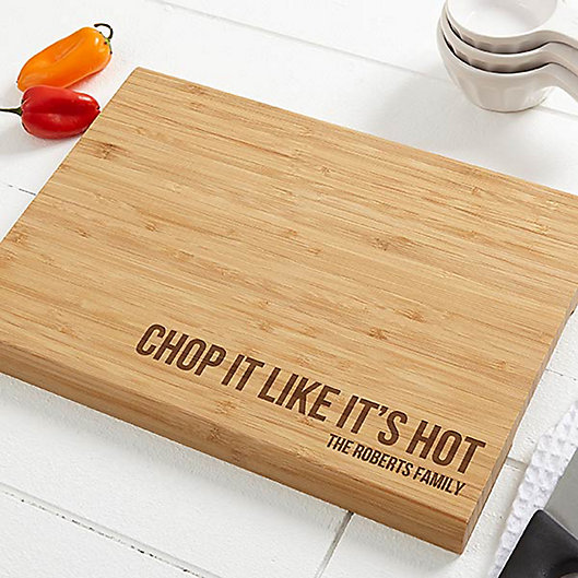 Alternate image 1 for Kitchen Expressions Personalized Bamboo Cutting Board