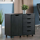 Alternate image 1 for Winsome Trading Halifax 5-Drawer Wide Storage Cabinet in Black