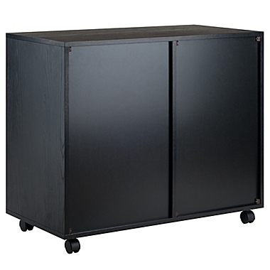 Winsome Trading Halifax 5-Drawer Wide Storage Cabinet in Black. View a larger version of this product image.