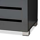 Alternate image 8 for Baxton Studio Totty 3-Door Shoe Cabinet in Dark Grey