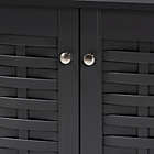 Alternate image 7 for Baxton Studio Mable 2-Door Shoe Cabinet in Dark Grey