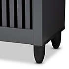 Alternate image 8 for Baxton Studio Meryl 3-Door Shoe Cabinet in Dark Grey