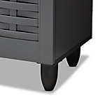 Alternate image 4 for Baxton Studio Mable 4-Door Shoe Cabinet in Dark Grey