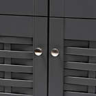 Alternate image 5 for Baxton Studio Mable 4-Door Shoe Cabinet in Dark Grey