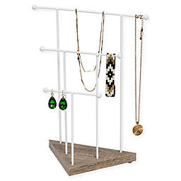 Honey-Can-Do® Geo 3-Tier Jewelry Stand in White
