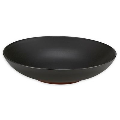 Over and Back&reg; Matte Pasta Bowls in Black (Set of 4)