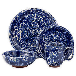 Over and Back® Lake George 16-Piece Dinnerware Set in Blue