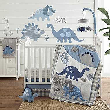 Levtex Baby&reg; Kipton Leaf Fitted Crib Sheet in Grey. View a larger version of this product image.