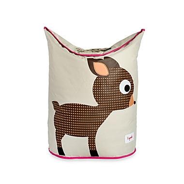 3 Sprouts Deer Laundry Hamper in Brown. View a larger version of this product image.